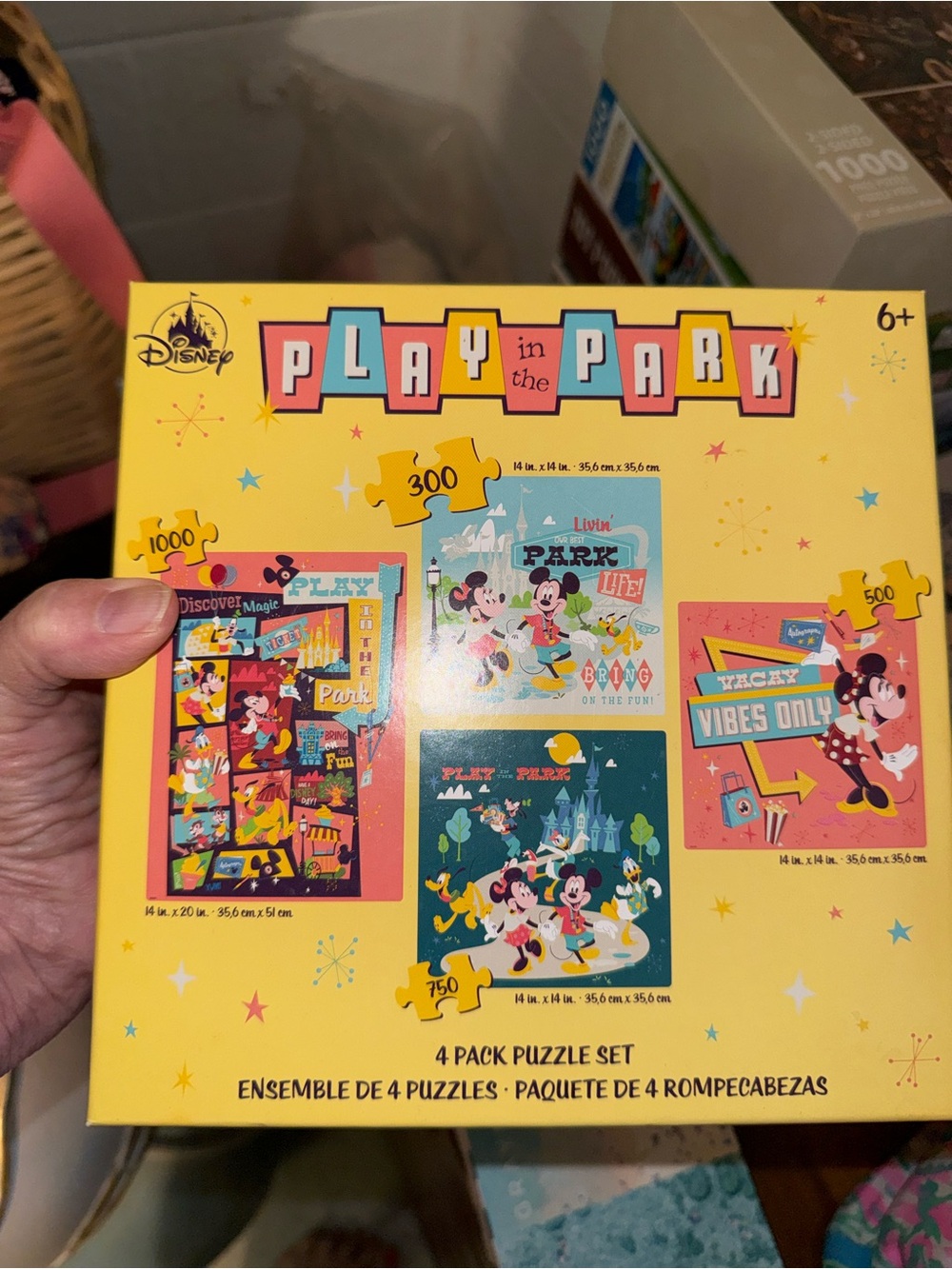 Disney Play in the Park Puzzle 4-Pack - Yellow